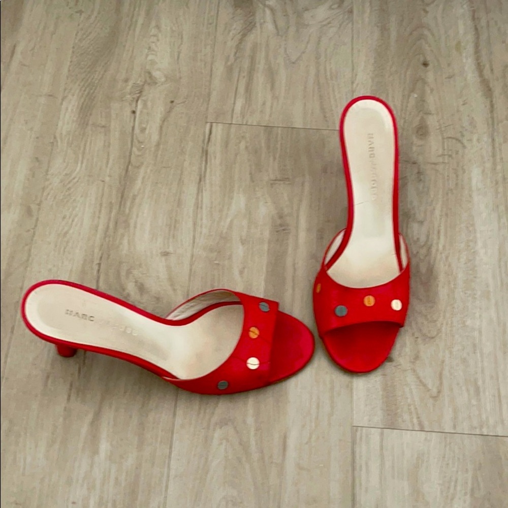 Marc Jacobs Red Slip on Heels